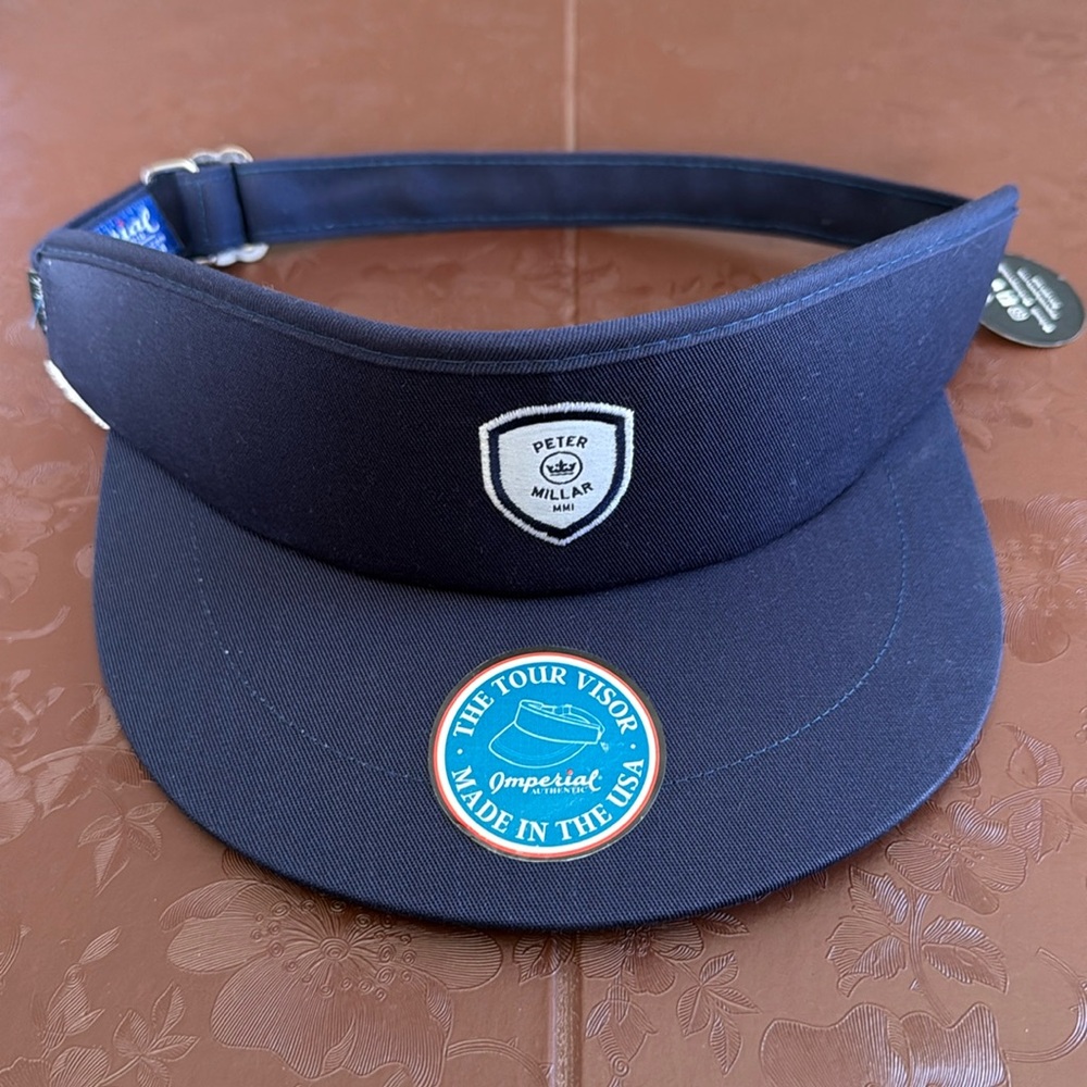 Peter Millar Crown Crest Tour Visor - Navy